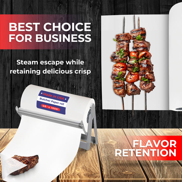 48" x 1,000' - 40# Butcher Paper Roll - POSPaper.com