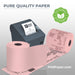 3 1/8" x 230' Pink Thermal Paper (50 rolls/case) - BPA Free - POSPaper.com