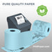 3 1/8" x 230' Blue Thermal Paper (50 rolls/case) - BPA Free - POSPaper.com