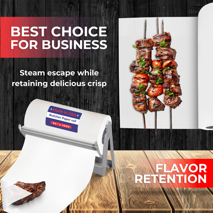 24" x 1,000' - 40# Butcher Paper Roll - POSPaper.com