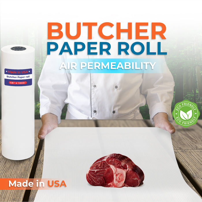 48" x 1,000' - 40# Butcher Paper Roll - POSPaper.com