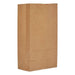 12# Brown Grocery Bags - 7 1/8" X 4 1/2" X 13 9/16" (500 bags/case) - Due to high demand, item may be unavailable or delayed - POSpaper.com