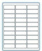 2.625" x 1"  Laser/Inkjet Labels; 30 up; (100 sheets/box) - Standard White Matte - POSpaper.com