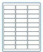 2.625" x 1"  Laser/Inkjet Labels; 30 up; (250 sheets/box) - Standard White Matte - POSpaper.com