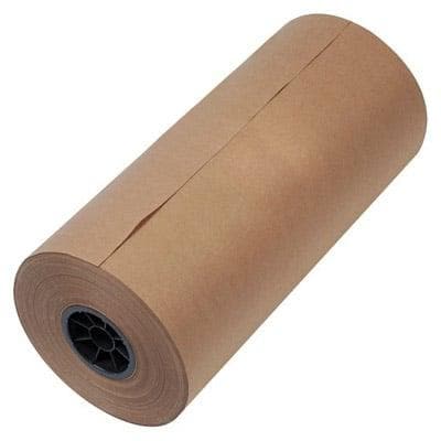 84 x 600 ft. - 50/10 lb. Poly Coated Reinforced White Kraft Paper Roll