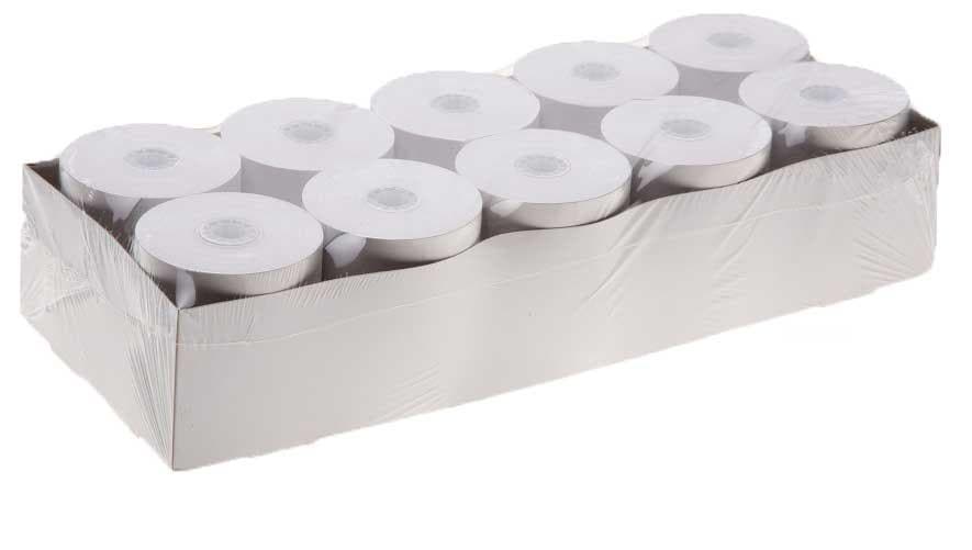 3 1/8" x 220' Thermal Paper Small Pack (10 rolls/case) - BPA Free - POSpaper.com