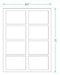 3.5" x 2.375"  Laser/Inkjet Labels; 8 up; (100 sheets/box) - Standard White Matte - POSpaper.com