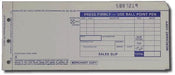 3-Part LONG (3 1/4" x 7 7/8") Sales Imprinter Slips (100 slips/pack) - Blue - POSpaper.com
