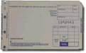 3-Part SHORT (3 1/4" x 5 11/32") Sales Imprinter Slips (100 slips/pack) - Blue - POSpaper.com