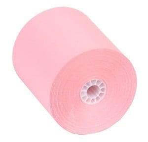3" x 165' 1-Ply Bond Paper (50 rolls/case) - Light Pink - POSpaper.com