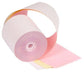 3" x 67' 3-Ply Carbonless Paper (50 rolls/case) - White / Canary / Pink - POSpaper.com