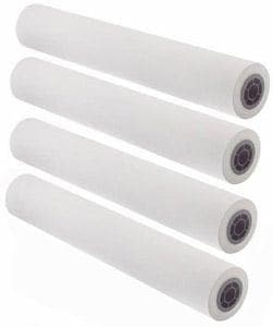 34" x 150' - 24# Inkjet Presentation Bond Paper, 2" Core (4 rolls/carton) - 94 Bright - POSpaper.com