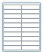 4" x 1"  Laser/Inkjet Labels; 20 up; (100 sheets/box) - Standard White Matte - POSpaper.com