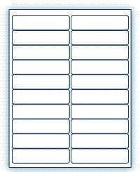 4" x 1"  Laser/Inkjet Labels; 20 up; (250 sheets/box) - Standard White Matte - POSpaper.com