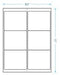 4" x 3.33"  Laser/Inkjet Labels; 6 up; (250 sheets/box) - Standard White Matte; Perforated - POSpaper.com