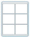 4" x 3.33"  Laser/Inkjet Labels; 6 up; (100 sheets/box) - Standard White Matte - POSpaper.com
