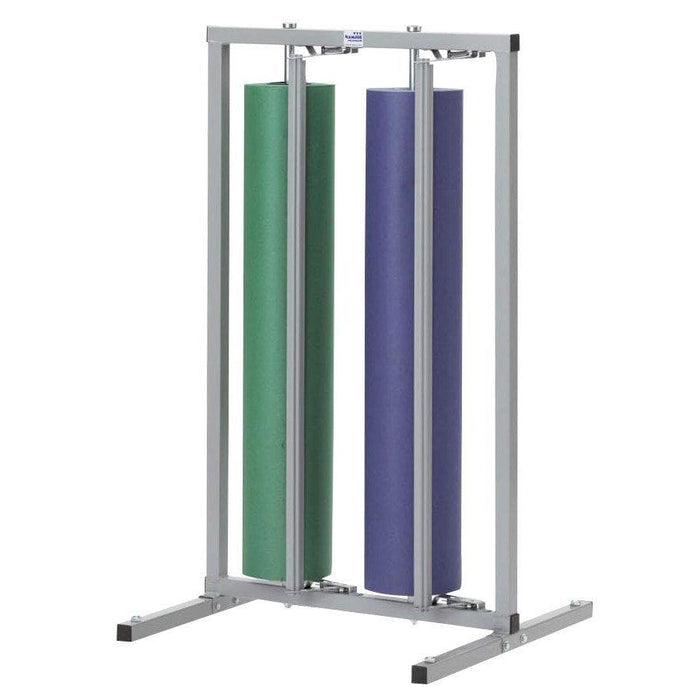 48" Double Roll Vertical Paper Rack with Casters - POSpaper.com