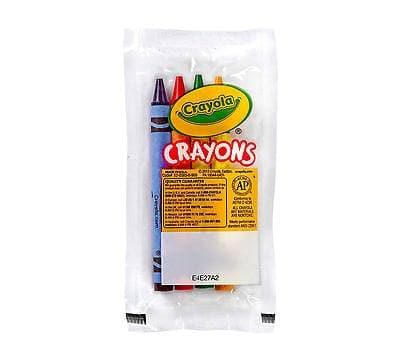 Crayola Restaurant Crayon 4 Packs, 360/CS - R, Y, G, B