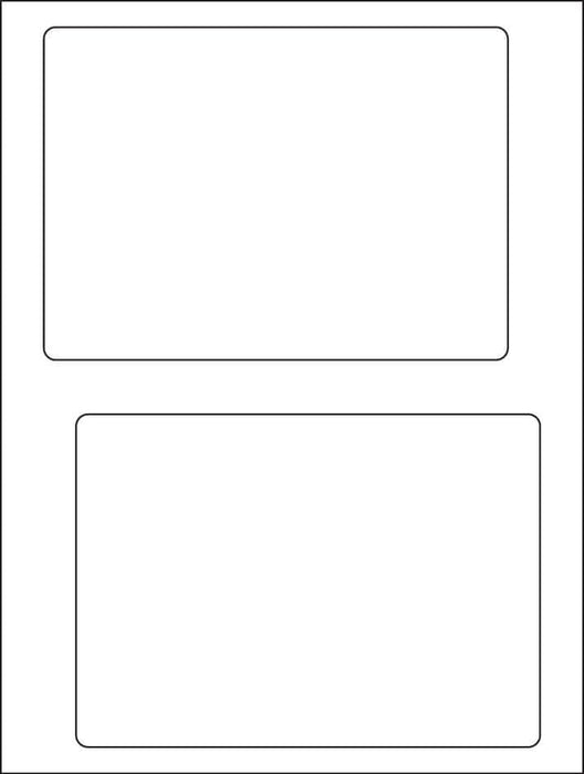 6.78" x 4.75"  Click-N-Ship Labels; 2 up; (250 sheets/box) - Standard White Matte - POSpaper.com