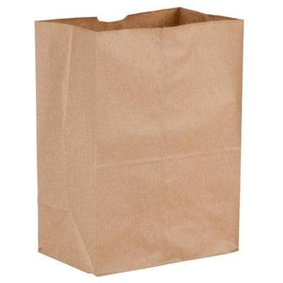 6# Brown Grocery Bags - 6" x 3 3/4" x 10 3/4" (500 bags/case) - POSpaper.com