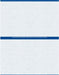 8 1/2" x 11" - 2 up Laser Rx Paper (500 sheets/pack) Horizontal Perf - Blue - POSpaper.com
