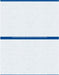 8 1/2" x 11" - 2 up Laser Rx Paper (500 sheets/pack) Horizontal Perf - Blue - POSpaper.com