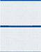 8 1/2" x 11" - 2 up Custom Printed Laser Rx Paper (500 sheets/pack) Horizontal Perf - Blue - POSpaper.com