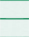 8 1/2" x 11" - 2 up Laser Rx Paper (500 sheets/pack) Horizontal Perf - Green - POSpaper.com