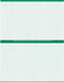 8 1/2" x 11" - 2 up Custom Printed Laser Rx Paper (500 sheets/pack) Horizontal Perf - Green - POSpaper.com