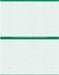 8 1/2" x 11" - 2 up Custom Printed Laser Rx Paper (500 sheets/pack) Horizontal Perf - Green - POSpaper.com