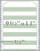 9 1/2" x 11" - 15# 1-Ply Continuous Computer Paper (3,500 sheets/carton) Regular Perf - 1/2" Green Bar - POSpaper.com
