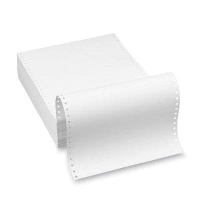 9 1/2" x 11" - 15# 3-Part Premium Carbonless Computer Paper (1,200 sheets/carton) L&R Perf. - White/White/White - POSpaper.com