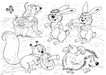 8 1/2" x 14" Restaurant Coloring Sheets (500 per pack) - Animal Theme - POSpaper.com