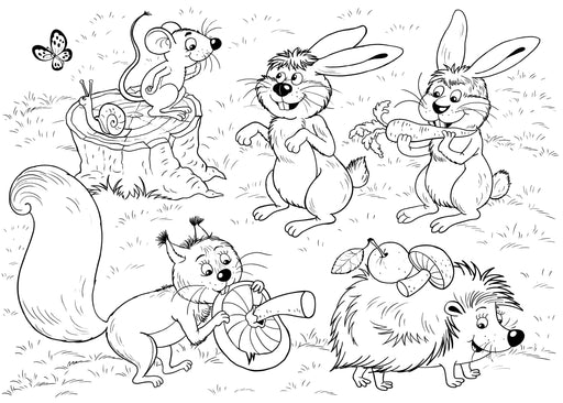 8 1/2" x 14" Restaurant Coloring Sheets (500 per pack) - Animal Theme - POSpaper.com