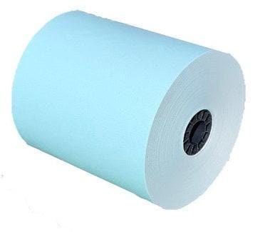 3 1/8 in x 230 ft Thermal Paper (50 rolls/case) - BPA Free (80mm) Wholesale | Blue | POSPaper 19001BDT