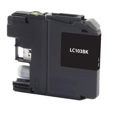 Compatible Brother LC103BK Inkjet Cartridge (600 page yield) - Black - POSpaper.com