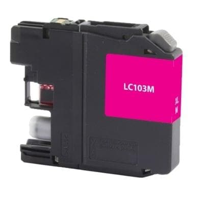 Compatible Brother LC103M Inkjet Cartridge (600 page yield) - Magenta - POSpaper.com