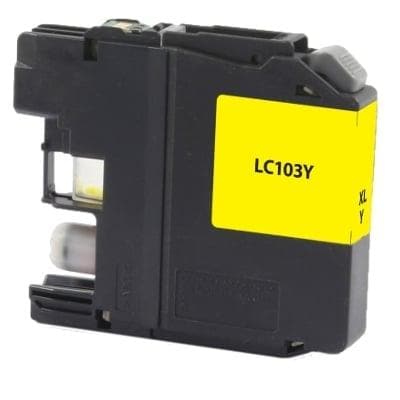 Compatible Brother LC103Y Inkjet Cartridge (600 page yield) - Yellow - POSpaper.com