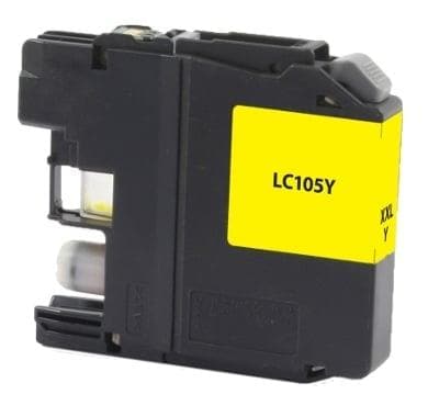 Compatible Brother LC105Y Inkjet Cartridge (1200 page yield) - Yellow - POSpaper.com