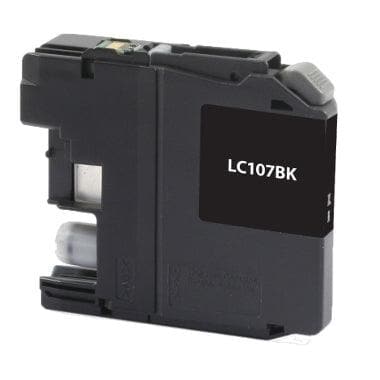 Compatible Brother LC107BK Inkjet Cartridge (1200 page yield) - Black - POSpaper.com