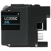 Compatible Brother LC205C Inkjet Cartridge (1200 page yield) - Cyan - POSpaper.com