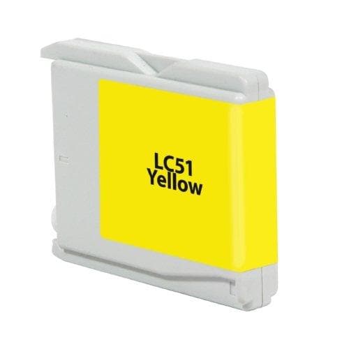 Compatible Brother LC51Y Inkjet Cartridge (400 page yield) - Yellow - POSpaper.com