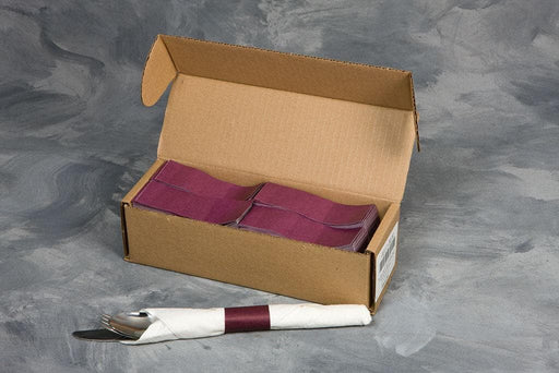 4 1/2" x 1 1/2" Paper Napkin Bands (2,000 bands/pack) - Burgundy - POSpaper.com