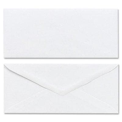 Business Envelope, V-Flap, #10, White, 500/Box - POSpaper.com