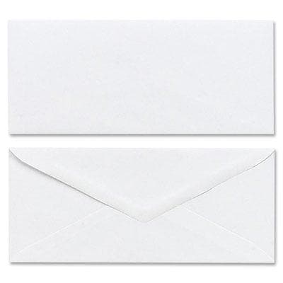 Business Envelope, V-Flap, #10, White, 500/Box - POSpaper.com