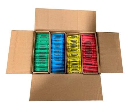 6-Color Bulk Honeycomb Crayons, Case of 3,000