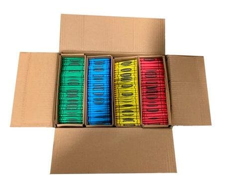 Bulk Crayons - 720 Crayons! Case Of 120 6-Packs, Premium Color Crayons –