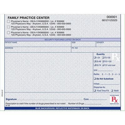 California Rx Books - 2-Part, Single Drug Format (9 Ct)