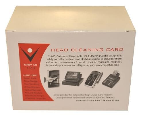 Card Reader Cleaning Swipe Cards, CR80  (50 / box) - POSpaper.com