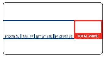 CAS LP-1000N (58mm x 30mm) Non-UPC Scale Label (12,000 labels/case) - CAS 8000 - POSpaper.com